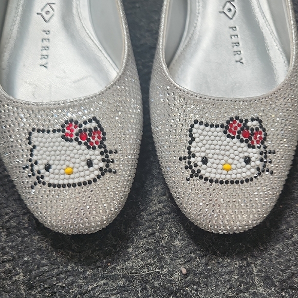 Hello Kitty by Katy Perry Silver Crystal Ballet Flats - Picture 7 of 7